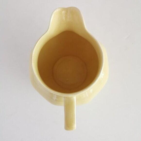 Vintage Yellow Creamer Pitcher CRAZING Tudor Ware Barker Bros Langton - Picture 4 of 9
